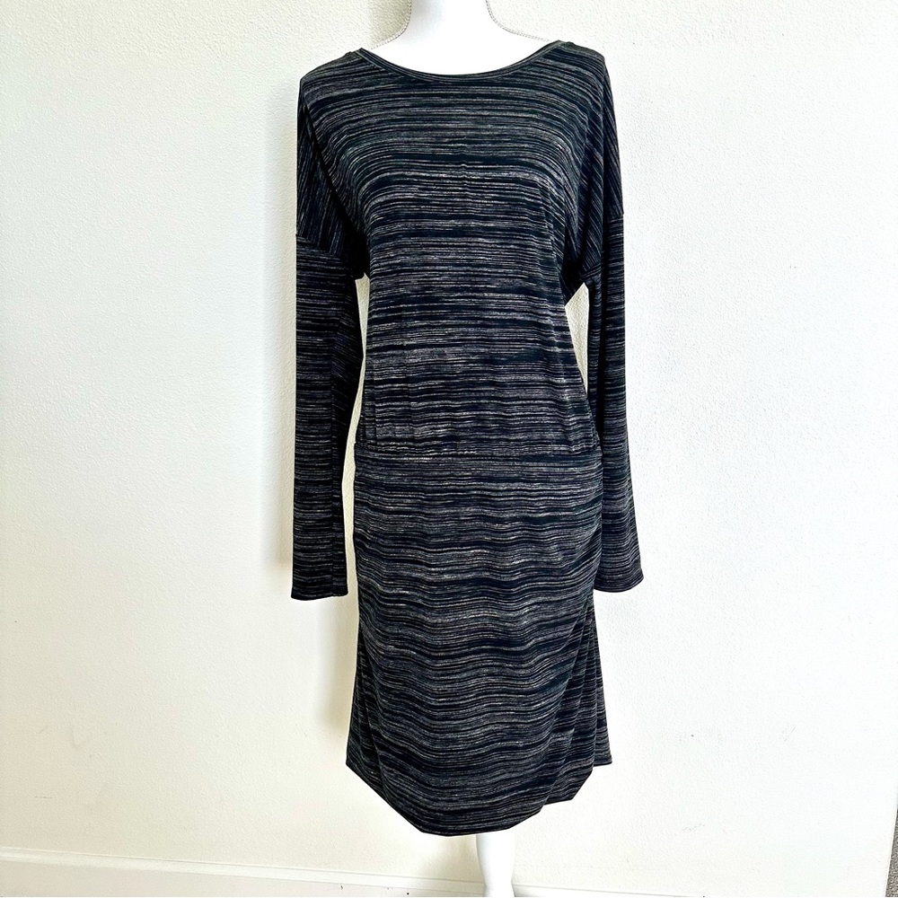 Athleta Black and Gray Dress Size Large